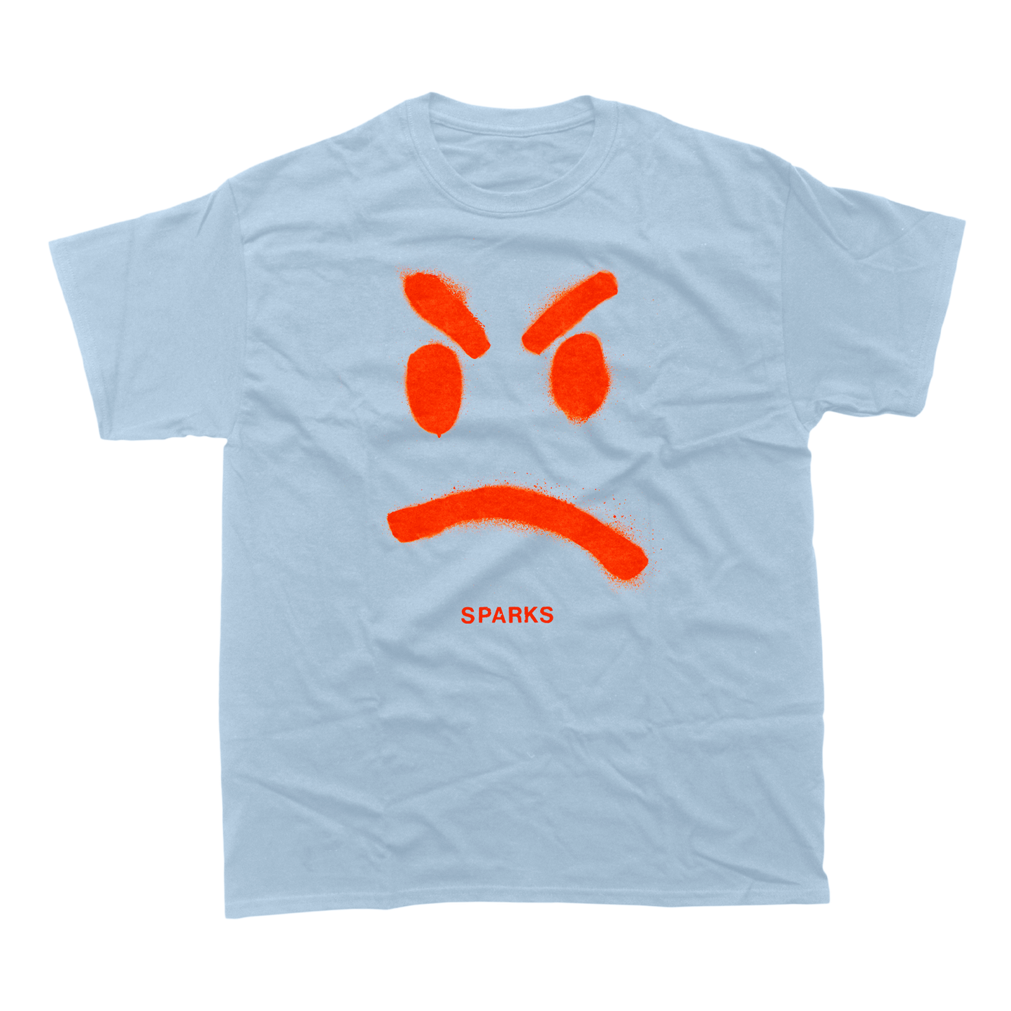 MAD! FROWN T-SHIRT (LIGHT BLUE)