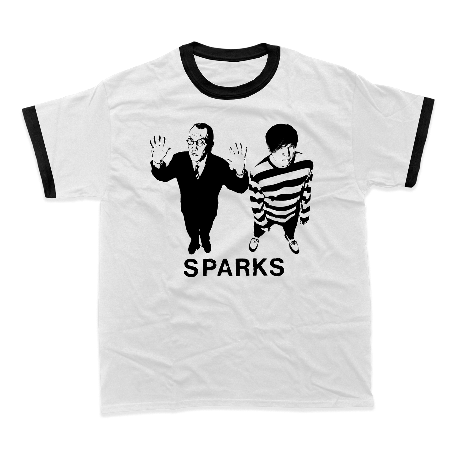MAD! RINGER T-SHIRT (WHITE/BLACK)