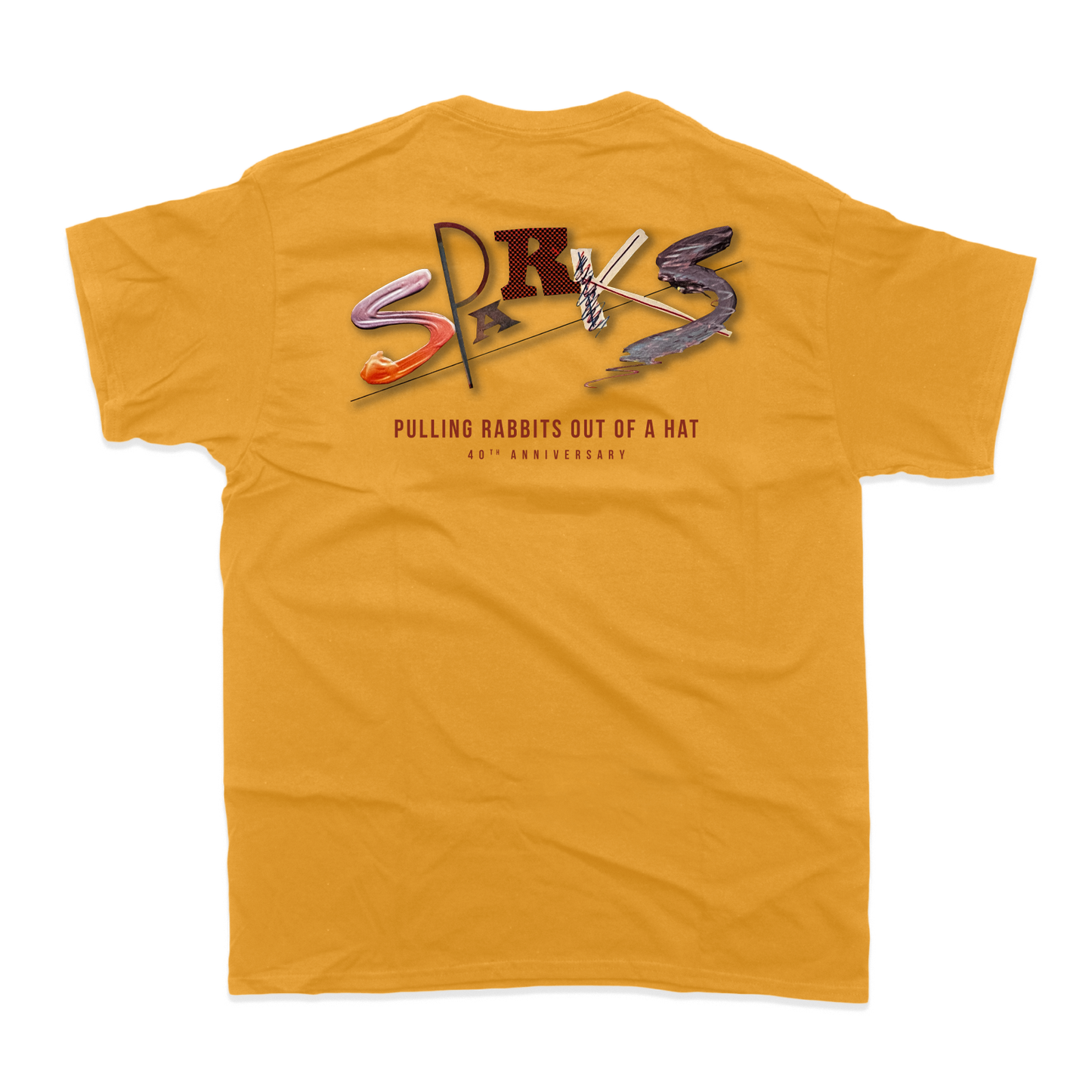 PULLING RABBITS OUT OF A HAT 40TH ANNIVERSARY T-SHIRT (YELLOW)