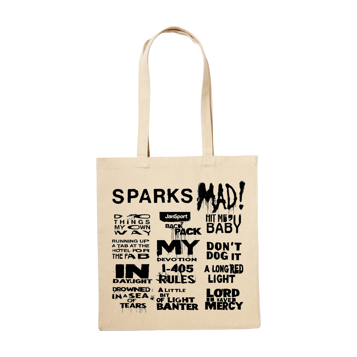 MAD! TRACKLIST TOTE BAG (NATURAL)